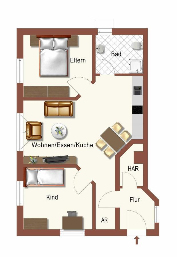 Appartamento Haus Nordstern 1 Heringsdorf  Esterno foto